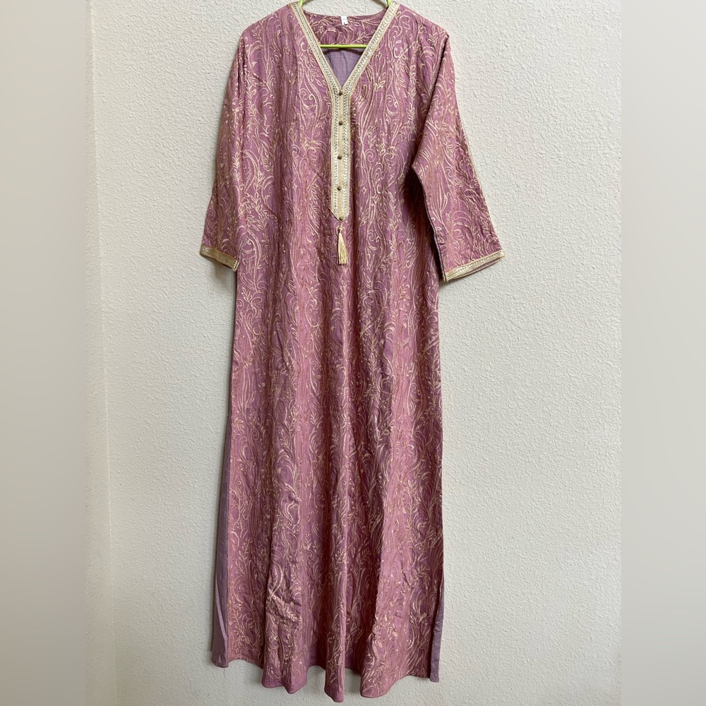 Fancy Long Women’s Maxi Dress Gown Abaya Comfortable For All Occasions/seasons
